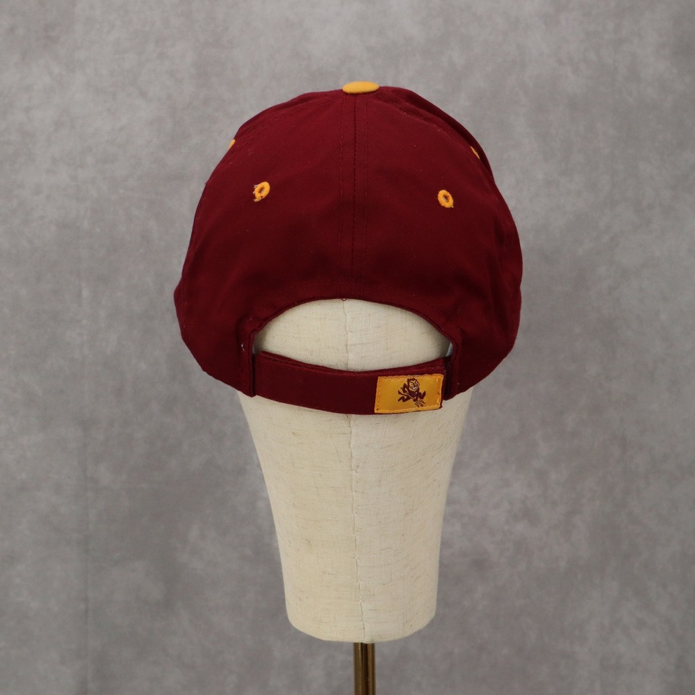 Captivating Headgear Arizona State Red Sun Devils Cloth‎ Strap Baseball Cap Hat - Picture 3 of 6